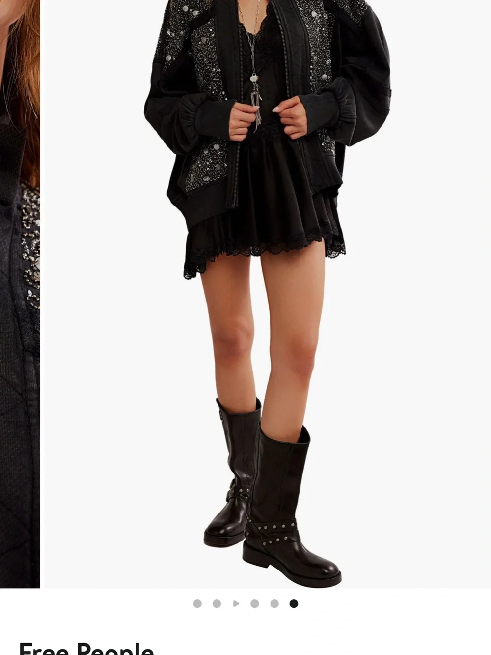Free People Embellished Bomber Jacket - Women's,size XS